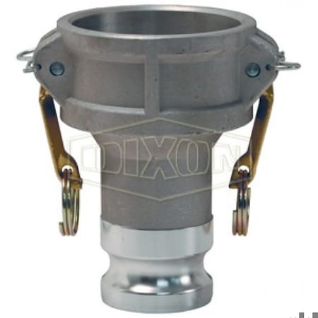 Dixon Type DA Global Cam and Groove Reducing Coupler with Buna-N Seal, 2 x 3 in Nominal, Coupler x Adapter G2030-DA-AL